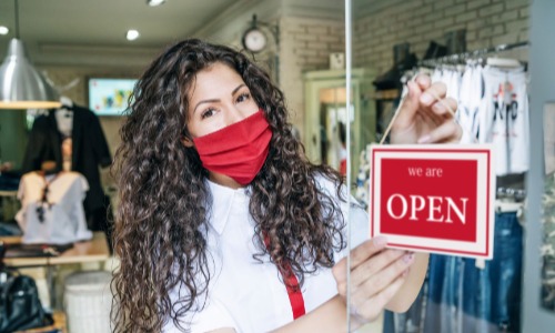 switching to an open sign